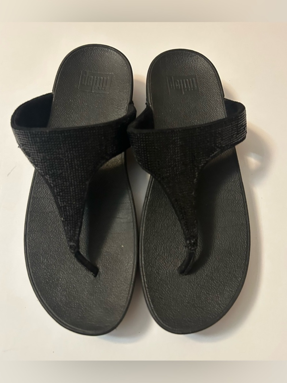 FitFlop Black Women's Thong Sandals